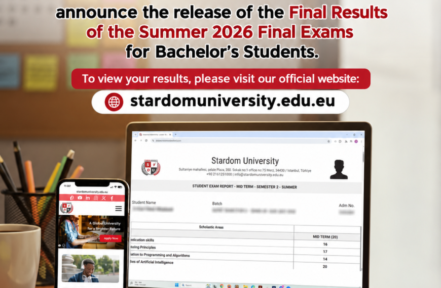 Announcement of Final Results for Bachelor’s Degree Programs…